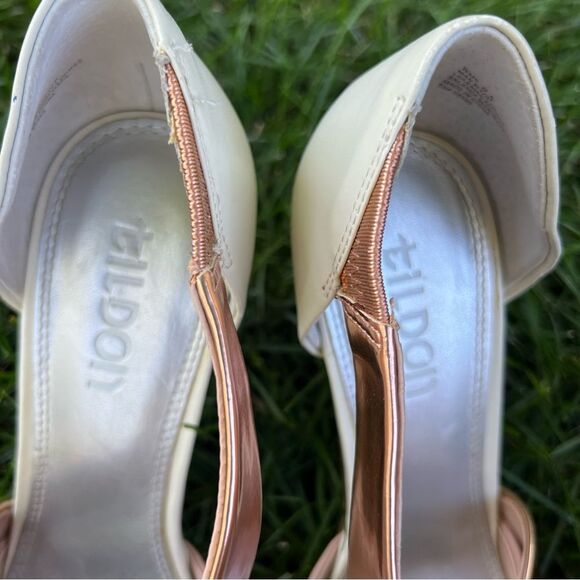 tildon Peach & Rose Gold 4” Stiletto Heels Size 9.5 - Picture 4 of 15